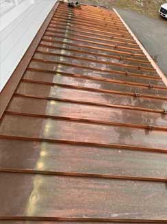 Copper Standing Steam Metal Roof New London CT