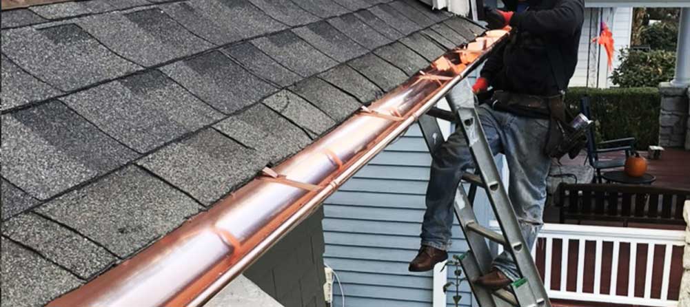 Half Round Copper Gutters New London CT